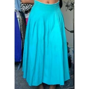 Long Blue Skirt